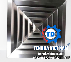 CỬA GIÓ KHUẾCH TÁN VUÔNG INOX -  方形散流器 （不锈钢）