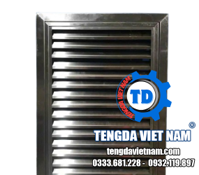 CỬA GIÓ HỒI INOX -  门较式回风百叶 (不锈钢）