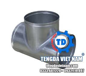 TÊ ỐNG GIÓ TRÒN TÔN MẠ KẼM – PHỤ KIỆN CHIA NHÁNH HVAC – 圆形风管三通配件
