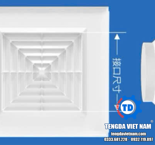 MIỆNG GIÓ KHUẾCH TÁN VIỀN LỚN 595/ 600 / 603 - 矿棉板散流器出风595-600-603