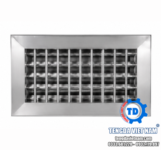 CỬA GIÓ HAI LỚP INOX TD0030 HVAC – DOUBLE LAYER AIR GRILLE 不锈钢双层风口
