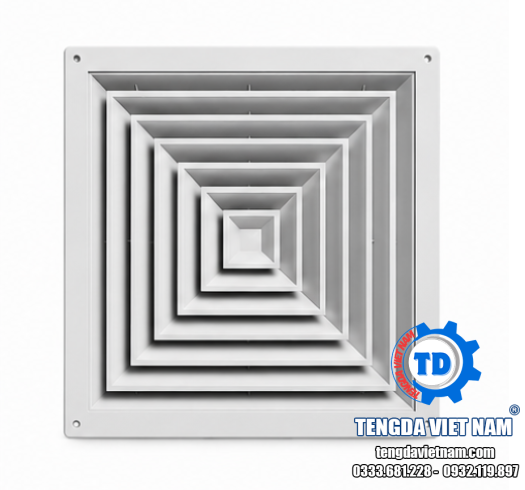 CỬA GIÓ KHUẾCH TÁN VUÔNG ABS HVAC – 方形散流器