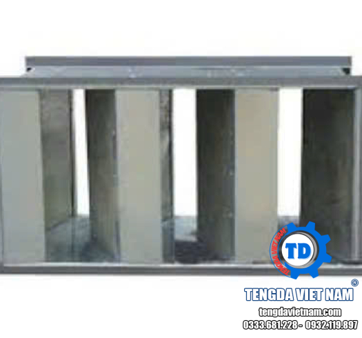 ỐNG GIÓ TIÊU ÂM - 型矩形折板式消声器 (TD054)