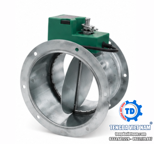 VAN VCD TRÒN ĐIỀU KHIỂN ĐIỆN TD0019 – VAN GIÓ MOTOR HVAC 圆形风量调节阀 (电动)