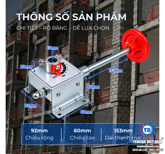 Bộ Điều Khiển Van Gió Tay Quay AJT – Có Sẵn Kho | Tengda