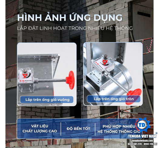 Bộ Điều Khiển Van Gió Tay Quay AJT – Có Sẵn Kho | Tengda