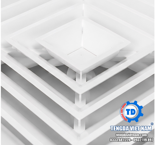MIỆNG GIÓ KHUẾCH TÁN VIỀN LỚN HVAC TD1003 – LARGE FRAME SQUARE DIFFUSER 大边框散流器