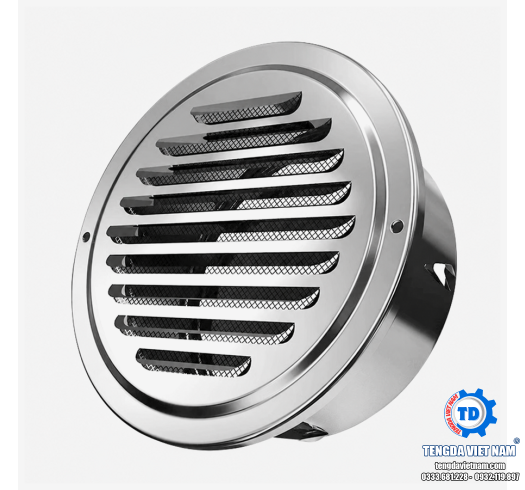 VENT COWL GẮN TƯỜNG INOX 304 – VÒNG CHE MƯA & LƯỚI CHẮN CÔN TRÙNG NGOÀI TRỜI
