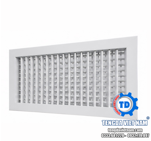 CỬA GIÓ 2 LỚP NAN ĐIỀU CHỈNH HVAC – MIỆNG GIÓ CẤP GIÓ 2 HƯỚNG 双层百叶风口