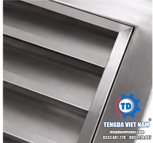 CỬA GIÓ CHẮN MƯA INOX TD0035 – MIỆNG GIÓ NAN Z INOX 防雨百叶（不锈钢）