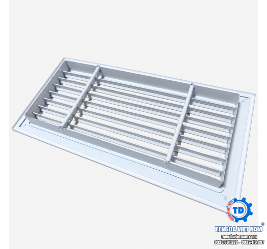 Cửa Gió Một Lớp Nhôm – Nan Cố Định, Nan Điều Chỉnh Theo Kích Thước