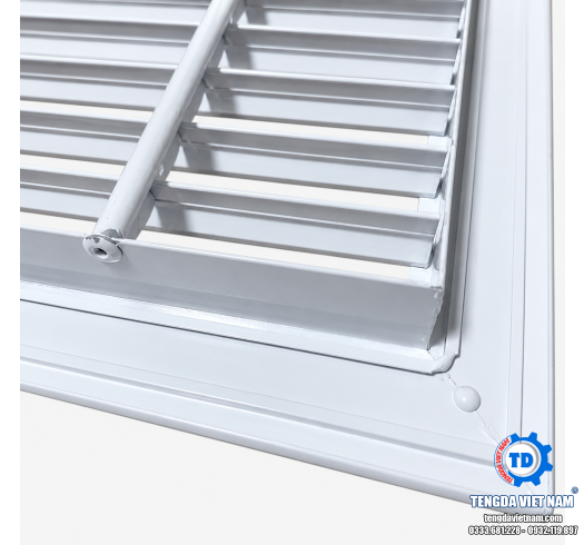 Cửa Gió Một Lớp Nhôm – Nan Cố Định, Nan Điều Chỉnh Theo Kích Thước