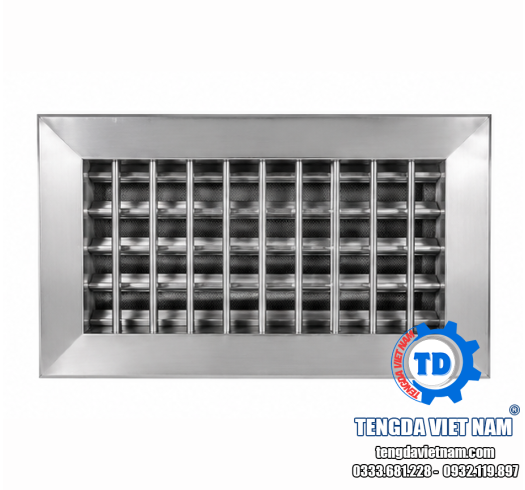 CỬA GIÓ HAI LỚP INOX TD0030 HVAC – DOUBLE LAYER AIR GRILLE 不锈钢双层风口