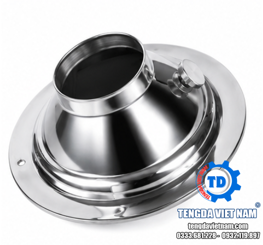 CỬA GIÓ PHUN XA INOX ĐIỀU CHỈNH HƯỚNG GIÓ HVAC – JET NOZZLE DIFFUSER 可调喷射风口（不锈钢）