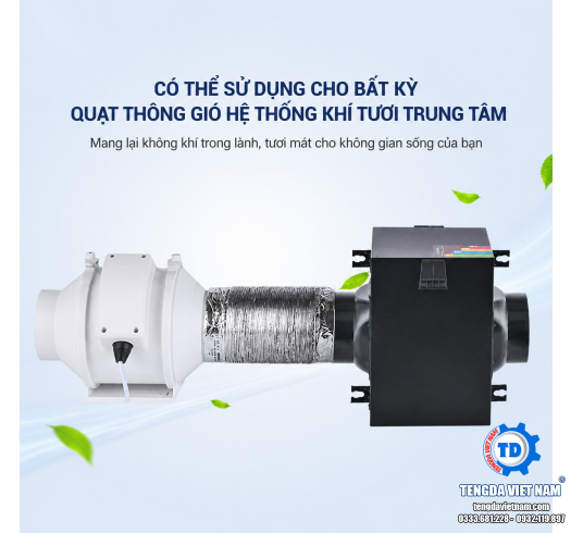 HỘP LỌC KHÔNG KHÍ TRONG LÀNH CÓ QUẠT
