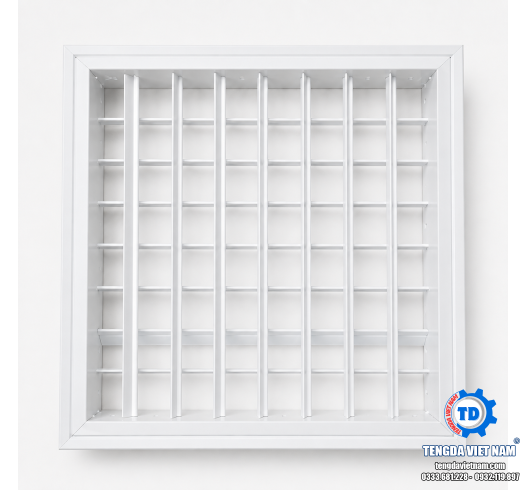 Cửa Gió 2 Lớp Nan Điều Chỉnh Nhôm HVAC – Miệng Gió Cấp Gió 2 Hướng