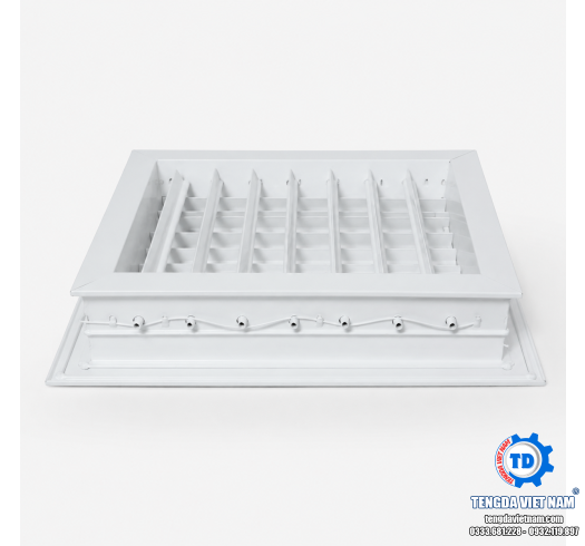 Cửa Gió 2 Lớp Nan Điều Chỉnh Nhôm HVAC – Miệng Gió Cấp Gió 2 Hướng