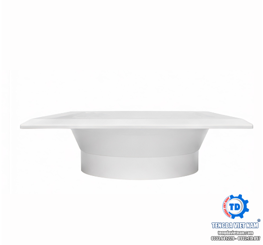 Miệng Gió Khuếch Tán Vuông ABS Viền Lớn HVAC