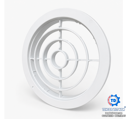 Cửa Gió Khuếch Tán Vành Khăn ABS Cho Hệ Thống HVAC