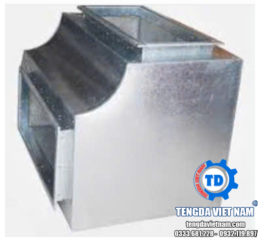 CO 90 TIÊU ÂM ĐỤC LỖ - 型微消音板消声弯头 (TD053)