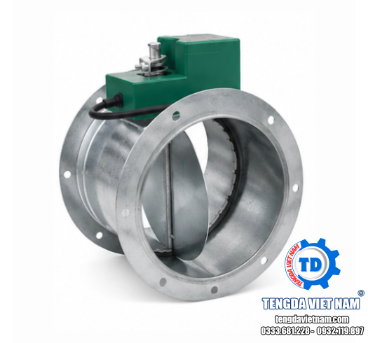 VAN VCD TRÒN ĐIỀU KHIỂN ĐIỆN TD0019 – VAN GIÓ MOTOR HVAC 圆形风量调节阀 (电动)