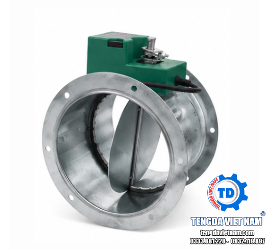 VAN VCD TRÒN ĐIỀU KHIỂN ĐIỆN TD0019 – VAN GIÓ MOTOR HVAC 圆形风量调节阀 (电动)