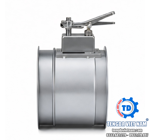 VAN VCD TRÒN TAY GẠT HVAC – VAN ĐIỀU CHỈNH LƯU LƯỢNG GIÓ 圆形风量调节阀
