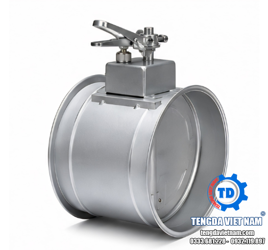 VAN VCD TRÒN TAY GẠT HVAC – VAN ĐIỀU CHỈNH LƯU LƯỢNG GIÓ 圆形风量调节阀